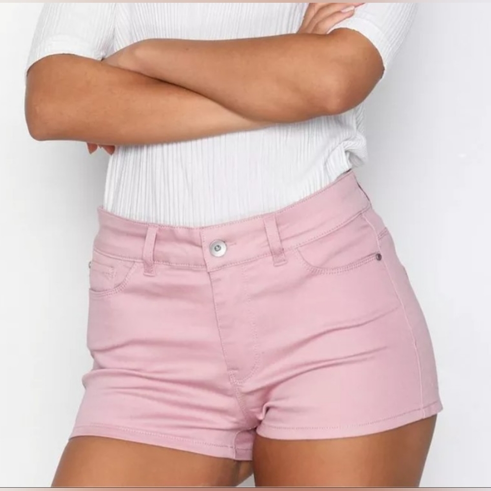 Vero Moda Hot Seven NW Hot Pants Shorts Pink Size Small NWOT - Picture 1 of 14